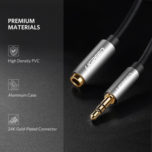 Extension Cable 3.5mm Audio Cable Auxiliary Headphone Extension Stereo Jack Cord Wire for Smartphones, Tablets & Players