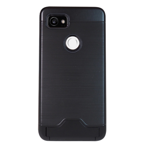 Étui avec support et fente pour carte d’Exian pour Pixel 2 XL de Google - Noir