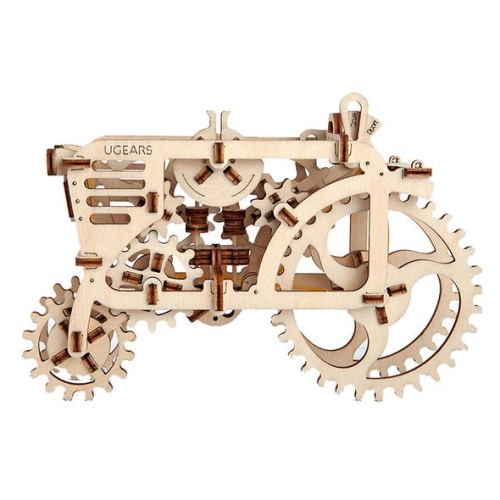 UGEARS  3D Self Propelled Model Tractor Mechanical Wooden Puzzle Kit