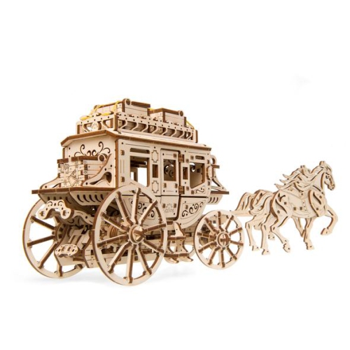 UGEARS  Stagecoach - Mechanical Wooden 3D Puzzle Model