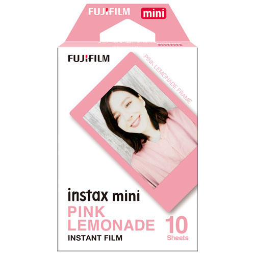 Pellicule à développement instantané pour Instax Mini de Fujifilm - 10 feuilles - Limonade rose