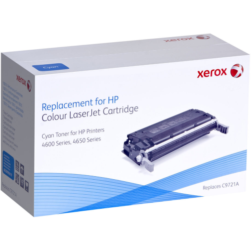 Xerox 006R00942 Cyan Remplacement /HP Cyan C9721A Toner. HP Color 4600, 4650