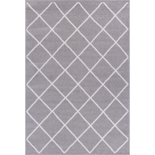 AG HOME  Lavan Lattice Basics Area Rug 6'7" X 9'4" In Grey