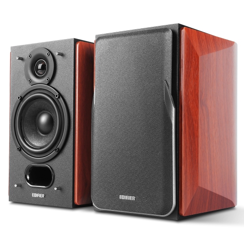 Edifier P17 Passive Bookshelf Speakers, 2-way Speakers with Built-in Wall-Mount Bracket - Pair