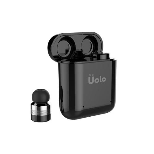 Uolo Pulse Mini Ear Pods In-Ear Truly Wireless Headphones - IPX5 Water Resistant, TWS Earbuds - Black