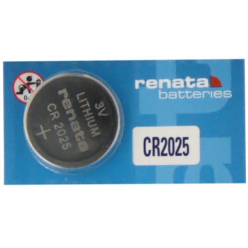 Paquet de 100 piles bouton au lithium CR2025 Renata de 3 V.