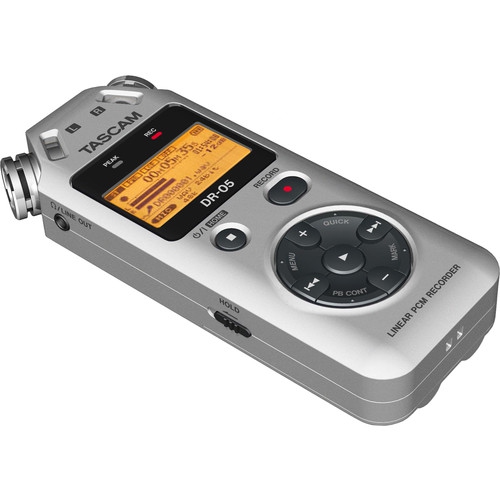 Tascam DR-05 Portable Handheld Digital Audio Recorder - Silver