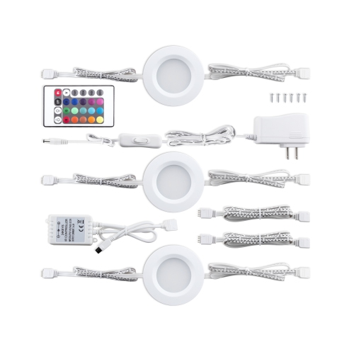 BAZZ RGB LED Under Cabinet Puck Light