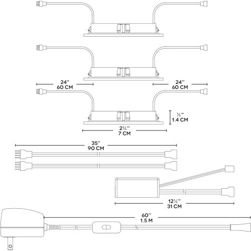 BAZZ RGB LED Under Cabinet Puck Light