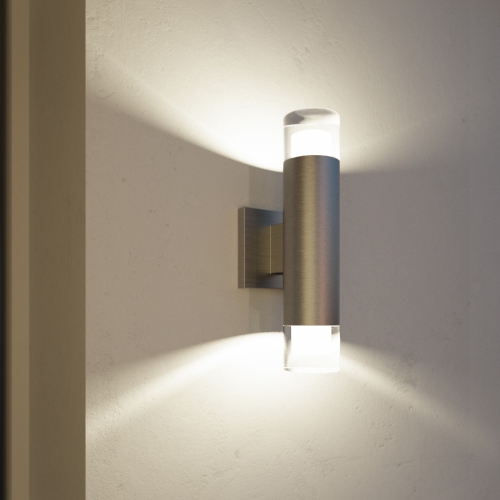 BAZZ Luvia LED Outdoor Wall Fixture in Stainless Steel
