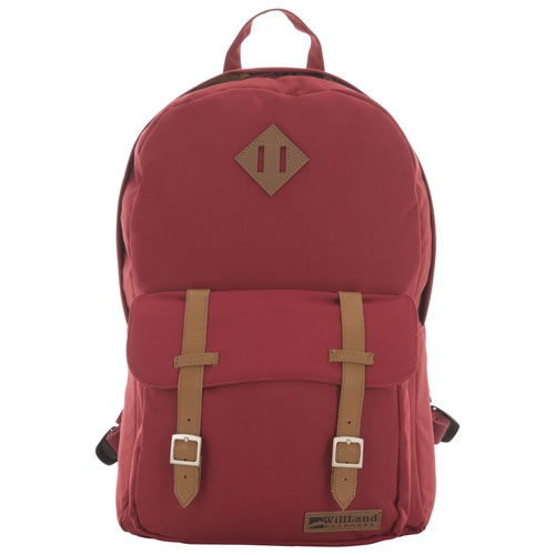 WillLand Outdoors Outdoors College Romantica 15.4" Laptop Day Backpack - Burgundy