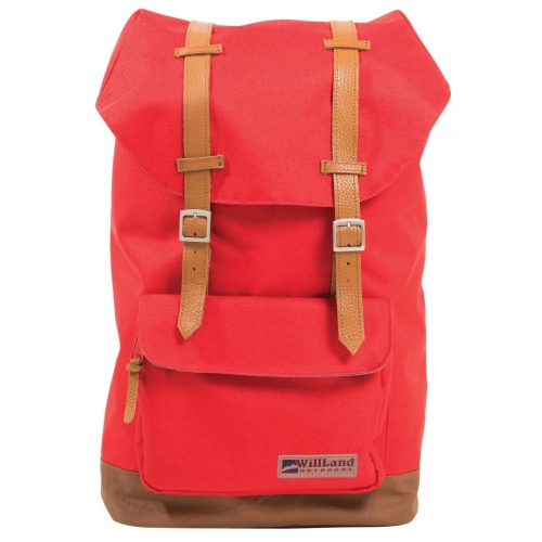 Sac à dos College Deliziosa de WillLand Outdoors pour portable de 15.4 po - Rouge