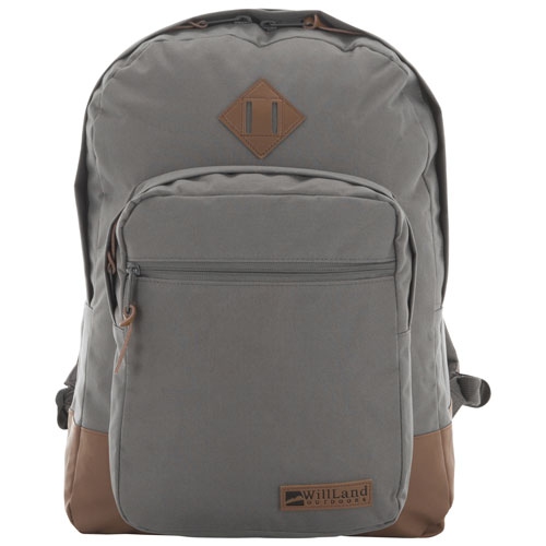 WillLand Outdoors College Luminosa Forte 15.4" Laptop Day Backpack - Dark Grey