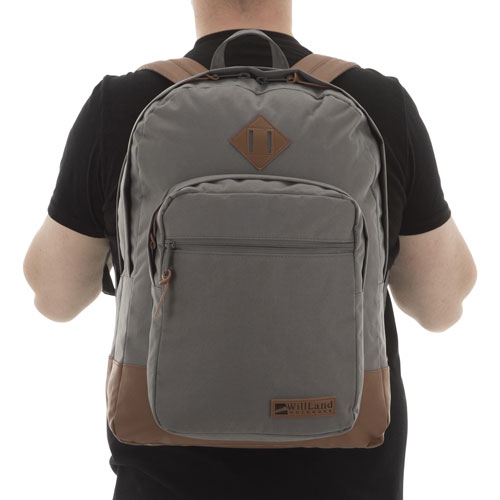 WillLand Outdoors College Luminosa Forte 15.4" Laptop Day Backpack - Dark Grey