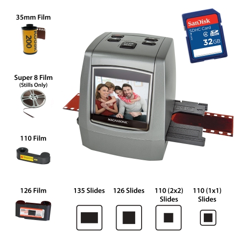 Imprimante photo Kodak Digital Film Scanner, Convertit les Négatifs et  Diapositives de Film 35 mm, 126, 110, Super 8 et 8 mm en JPEG