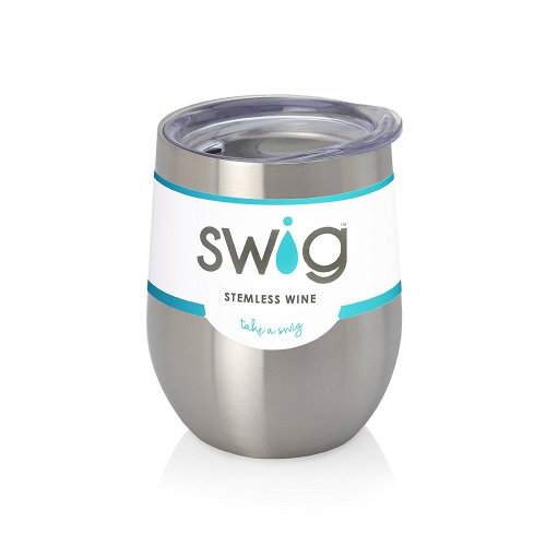 Swag – tasse à vin en acier inoxydable, 12 oz