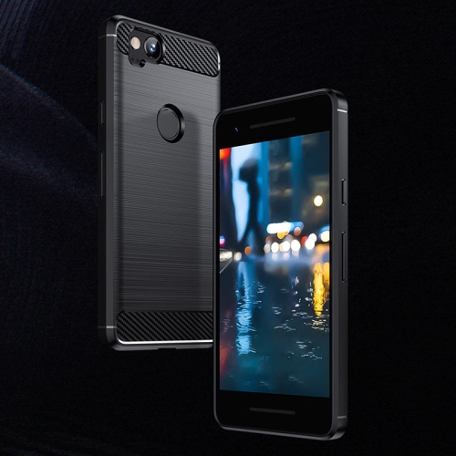 PANDACO Black Brushed Metal Case for Google Pixel 2