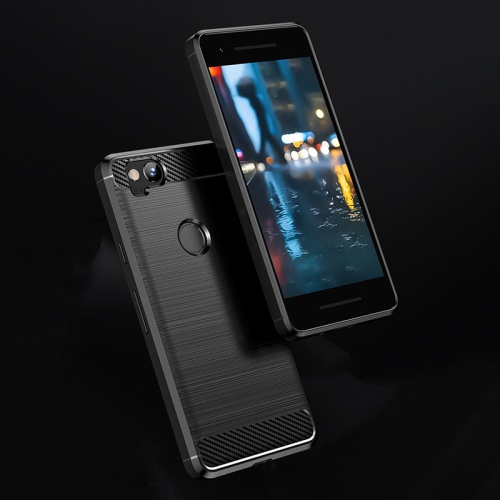 PANDACO Black Brushed Metal Case for Google Pixel 2