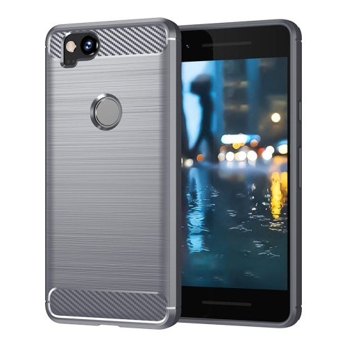 PANDACO Grey Brushed Metal Case for Google Pixel 2