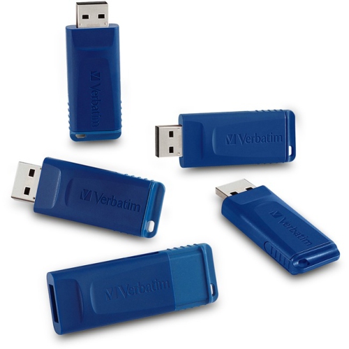 Image 1 of 1.. Microban 16GB USB Flash Drive - 5pk - Blue