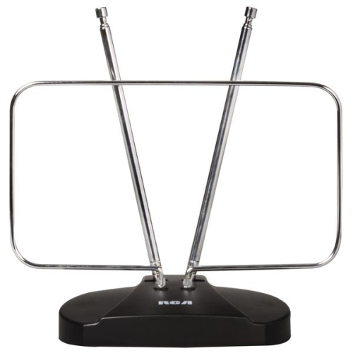 RCA Antenne 4K HDTV intérieure RCA UHF/VHF réglable 48 km (30 miles) à  oreilles de lapin 