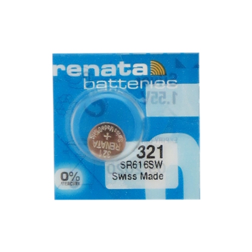 5-Pack 321 / SR616SW Renata Silver Oxide Button Batteries