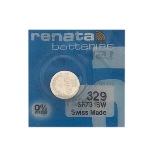 5-Pack 329 / SR731SW Renata Silver Oxide Button Batteries