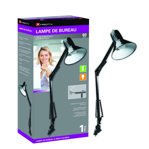 Xtricity Desk Lamp Swing Arm 60W Black