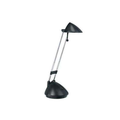 Lampe de bureau Xcentric à bras télescopique halogène, 20 W, noir