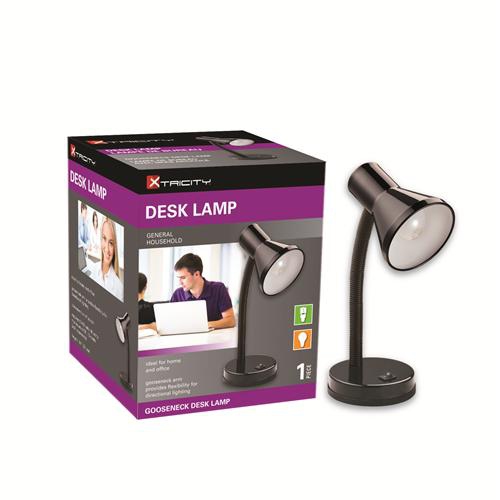 Xtricity Desk Lamp Gooseneck Arm 60W Black