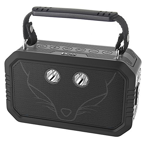 DOSS Traveler Waterproof Bluetooth Speaker, Portable Rugged Wireless Bluetooth Outdoor Stereo Speakers with 20W HD Sound, Bold