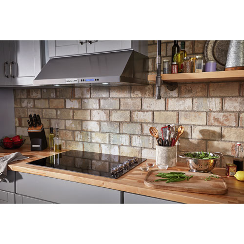 KitchenAid 30" 5-Element Electric Cooktop (KCES550HBL) - Black
