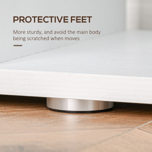 HOMCOM 76" 6-Tier Geometric Wooden Bookcase S Shaped Storage Display Bookshelf Modern shelf Open Concept Living Room Home Office Furniture, White