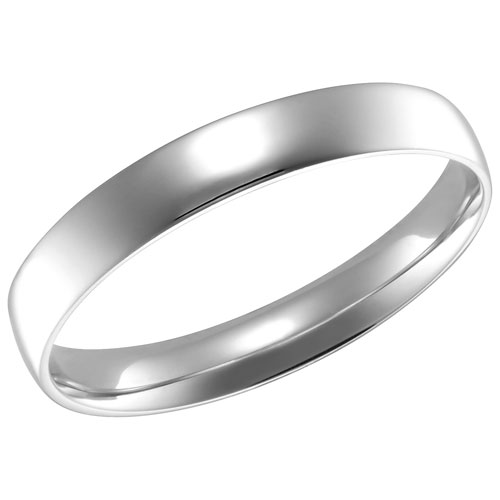 3mm Comfort Fit Wedding Band in 14KT White Gold - Size 6