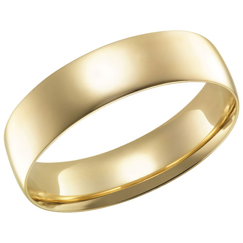 5mm Comfort Fit Wedding Band in 14KT Yellow Gold - Size 11