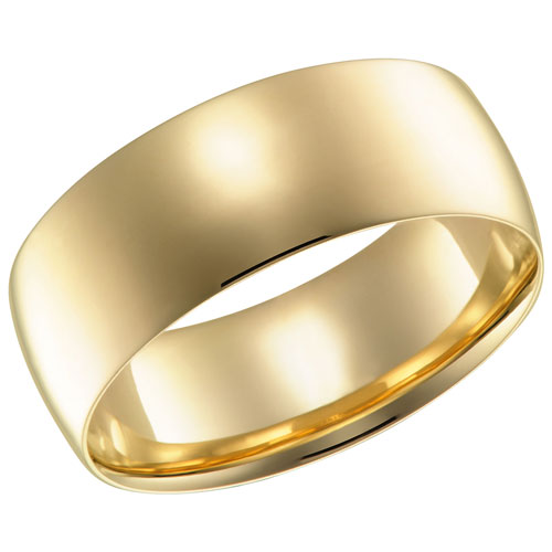 7mm Comfort Fit Wedding Band in 14KT Yellow Gold - Size 6