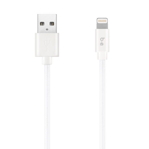 Blu Element Braided Charge/Sync Lightning USB 4ft White