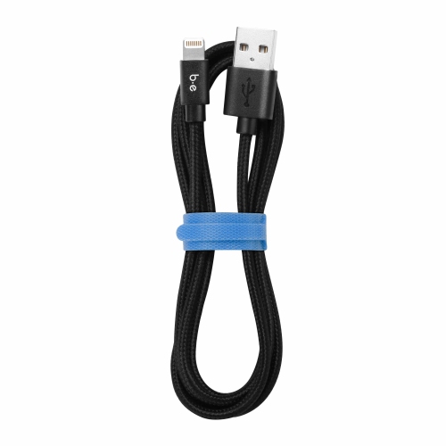 Blu Element Braided Charge/Sync Lightning to USB-A Cable 6ft | Black