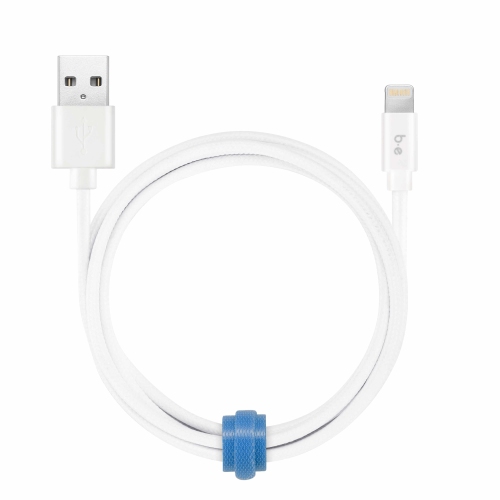 Blu Element Braided Charge/Sync Lightning to USB-A 6ft | White