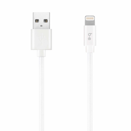 Blu Element Braided Charge/Sync Lightning to USB-A 6ft | White