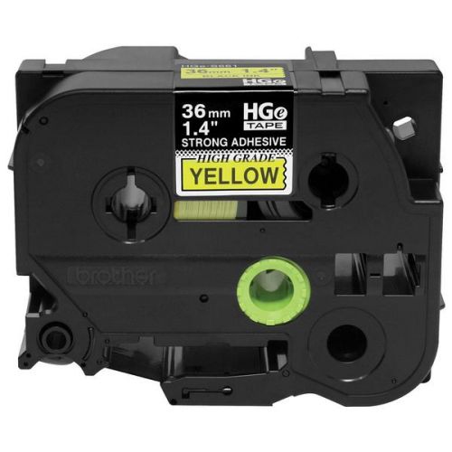 Ruban adhésif extra-fort noir sur jaune HGES6615PK de Brother