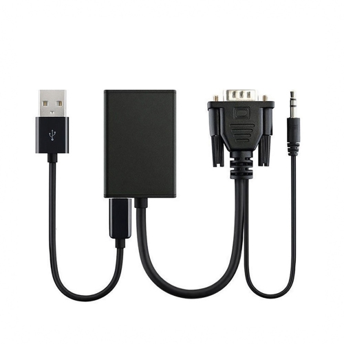 axGear VGA to HDMI Converter Adapter w/ Audio 1080P HD Video