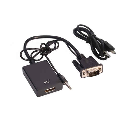 axGear VGA to HDMI Converter Adapter w/ Audio 1080P HD Video