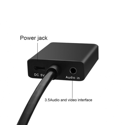 axGear VGA to HDMI Converter Adapter w/ Audio 1080P HD Video