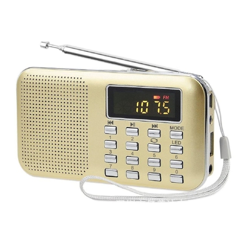 Haut-parleur portatif AM/FM radio MP3 lecteur de musique TF Carte microSD Media d’axGear