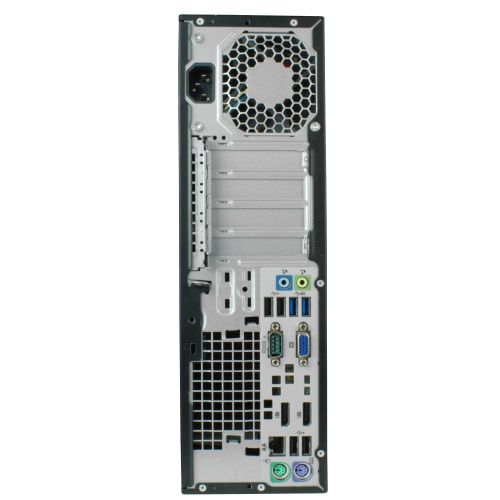 HP EliteDesk 800 G1 Small Form Factor Desktop - Intel Core i5-4670, 16GB Memory, 120GB SSD + 3TB, Win 10 Pro + Wi-Fi (EN/FR), DVD by HP - Refurbished condition - Image 5