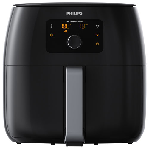 Philips Twin TurboStar XXL Digital Air Fryer - 1.4kg - Black