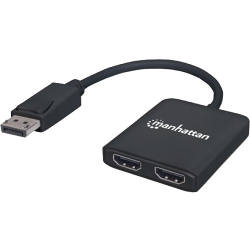 Manhattan DisplayPort to 2-Port HDMI Splitter Hub with MST