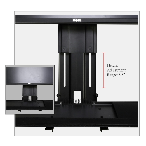 Boost Industries WM-3N1 Single VESA Compatible Height Adjustable Display Wall Mounted Workstation For 13" To 32" Screens