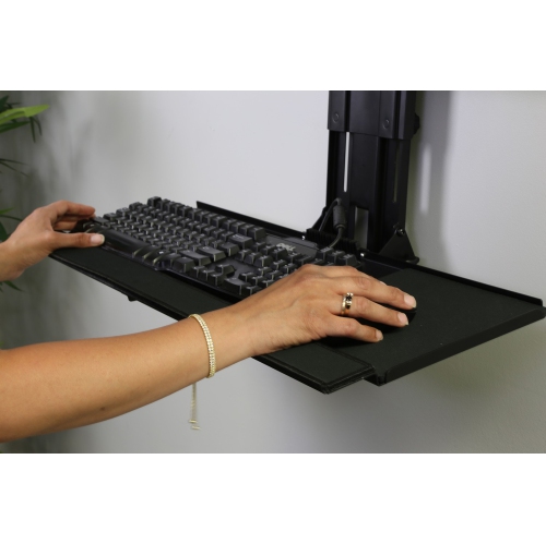 Boost WM-3N1 VESA Compatible Height Adjustable Display Wall Mounted Workstation For 13" To 32" LED/LCD Screens with CPU Holder